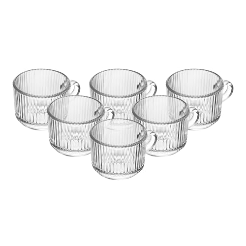 WOLFF - Conjunto 6 Xícaras De Café Lines 90Ml Vidro