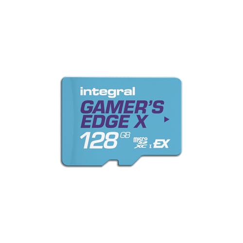 Integral 128GB Gamer's Edge X microSD Express für Switch 2 – bis zu 890MB/s Lesen, 550MB/s Schreiben, 4K, A1, NVMe, High-Speed Gaming, kürzere Ladezei