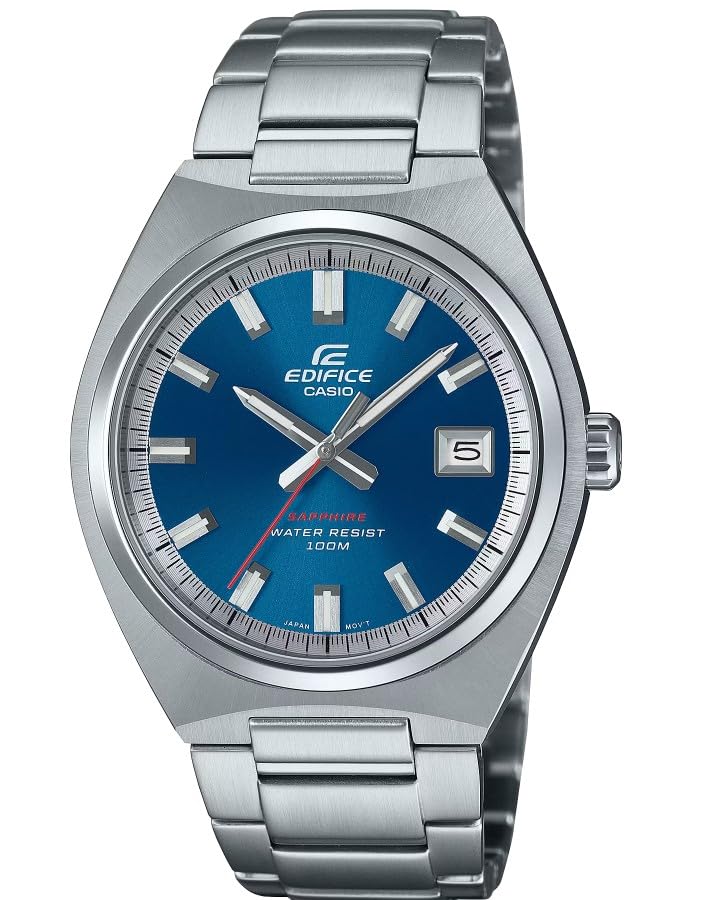 Casio Edifice EFB-109D Series | Silver/Blue | Sapphire Crystal | Date Indicator | Japanese Movement | Water Resistant