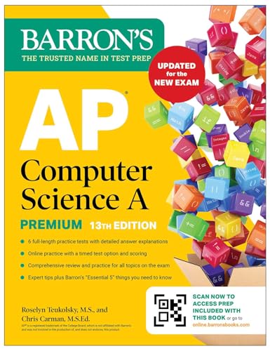 Barron's AP Computer Science A Premium, 13th Edition