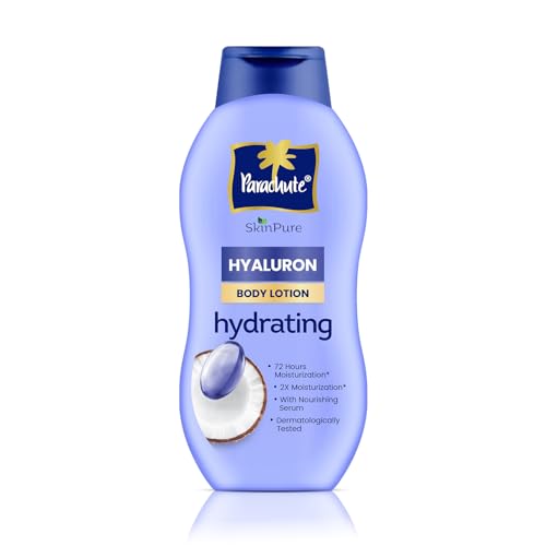 Parachute SkinPure Hyaluron Body Lotion with Virgin Coconut Oil | Deep Hydration for All Skin Types | Moisturises for up to 72 Hours* | Clean, Nourish