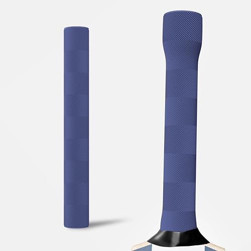Lifelong Bat Grip - Chevron Shape (Blue) | Ergonomic Design | Easy Wrap | Soft Rubber Grip for Better Cricket Swing | Durable, Bat Grip for All Cricke