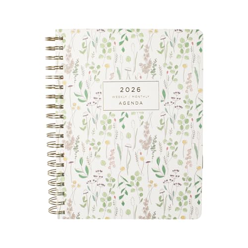 Fringe Studio 2026 Spiral Weekly Planner, Aug 2025 - Dec 2026, 17 Month, Paperback Cover, "EUCALYPTUS MIX ", 8"w x 10"h, 240 Pages (844PA031)