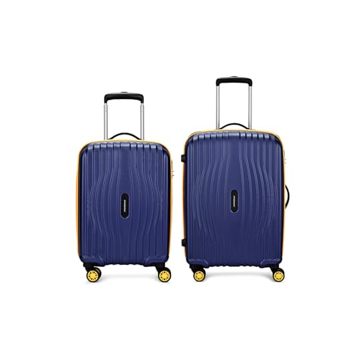 Aristocrat Vortex Plus | Set of 2 Trolley Bag, 55+65 Cm, Small+Medium Hardside Luggage | 8 Wheels, Combination Lock | Polycarbonate | 3 Year Internati