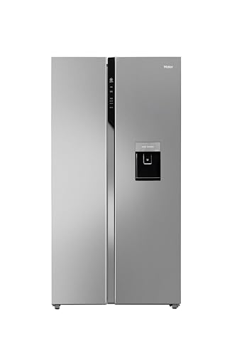 Haier 596 L, Wi-Fi enabled Water Dispenser Frost Free, 2-Door Side by Side Refrigerator with 100% Convertible Fridge Space Inverter Technology (HRS-68