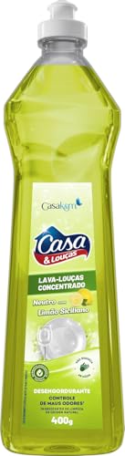 Lava-Louças em Gel Casa e Louças Limão Siciliano, 400g