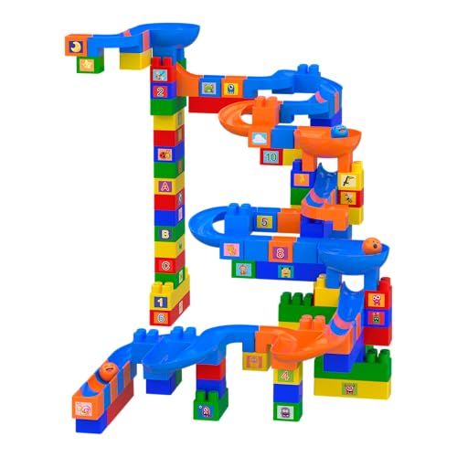 GGB Brinquedo Blocos de Montar Rampa Divertida 112 Peças