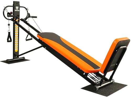 Fitvids Total Home Gym, Full Body Strength Training Workout Equipment, Workout Machine with 15 Resistance Levels, Comes with Resistance Bands and Floor Mats