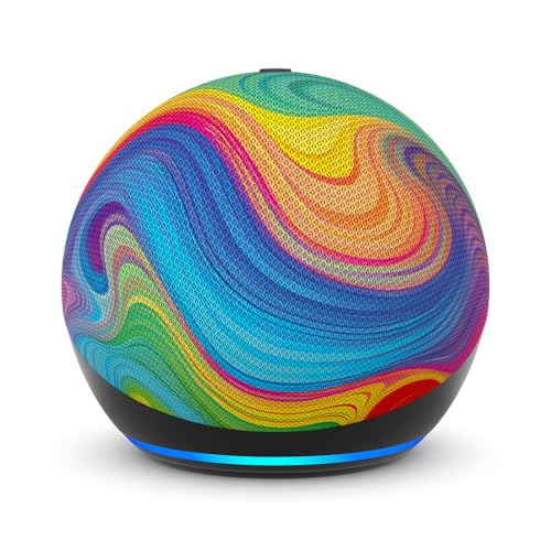 ⚡ BLITZDEAL (-70%) Echo Dot Kids (Neueste Generation) | Smarter WLAN- und Bluetooth-Lautsprecher | 1 Jahr Amazon Kids+ inklusive | Regenbogenwirbel, mit Alexa+ Early Access