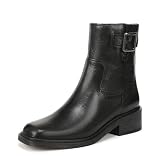 Franco Sarto Women's Gillian Ankle Boot Black Leather 6 M