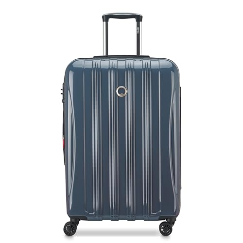 DELSEY PARIS Helium Aero Hardside Expandable Luggage with Spinner Wheels, Orion Blue, Checked-Medium 24 Inch Checked-Medium 24 Inch Orion Blue