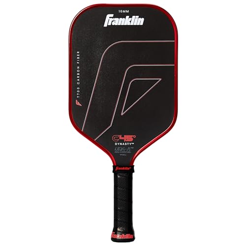 Franklin Sports PRO Pickleball Paddles – C45 Carbon Fiber Series - Official USAP + UPA Approved – Pro Player Design, Dynasty 16MM RED