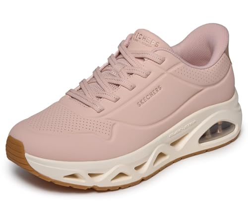 🔥 STARKER PREIS (-48%) Skechers Damen Uno Glide-Step Glide On Air Slip-InTurnschuhe, Blush Durabuck/ Rose Gold Trim, 38 EU