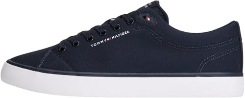 🔥 STARKER PREIS (-51%) Tommy Hilfiger Herren Low Top Sneaker Harlem Core zum Schnüren, Blau (Desert Sky), 44