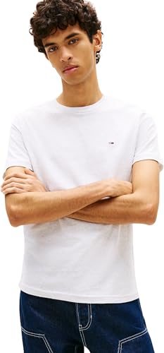 🔥 STARKER PREIS (-63%) Tommy Jeans Herren 2er Pack T-Shirts Kurzarm Jersey aus Baumwolle, Mehrfarbig (Grey Htr/Shadow Pine), XXL