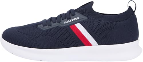 ⚡ BLITZDEAL (-58%) Tommy Hilfiger Herren Runner Sneaker Lightweight Knitted Low Top, Blau (Desert Sky), 43