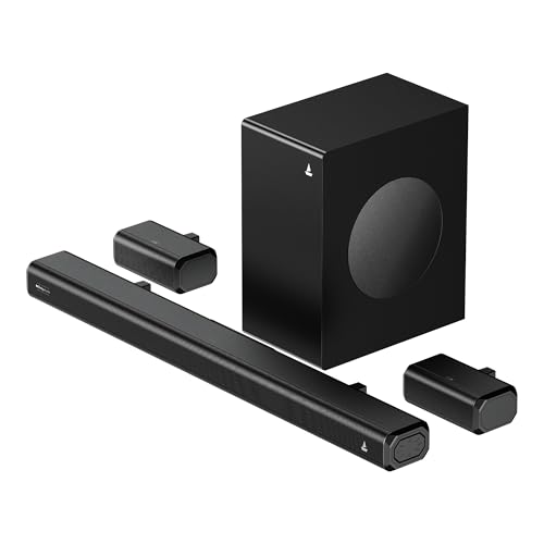 Boat Aavante Prime 5.1 5000D, Cinematic Dolby Audio, 500W Signature Sound, 5.1-CH, Multiple Ports, EQ Modes & Remote, Bluetooth Sound bar, Home Theatr