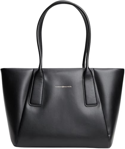 🔥 STARKER PREIS (-50%) Tommy Hilfiger Damen Tote Bag Tasche Essential mit Reißverschluss, Schwarz (Black), Einheitsgröße