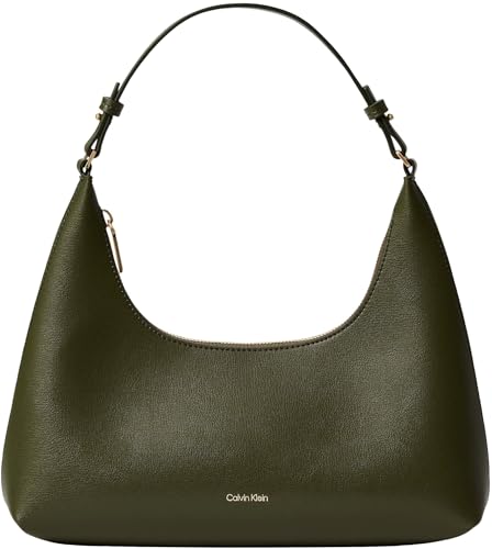 🔥 STARKER PREIS (-56%) Calvin Klein Damen Schultertasche Foil Logo mit optionalem Tragegurt, Grün (Cypress), Einheitsgröße