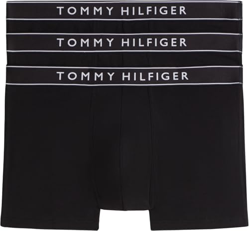 🔥 SELTEN SO GÜNSTIG (-52%) Tommy Hilfiger Herren 3P Trunk DTM UM0UM03882 Trunk, Rot (Blk/Blk/Blk), XL