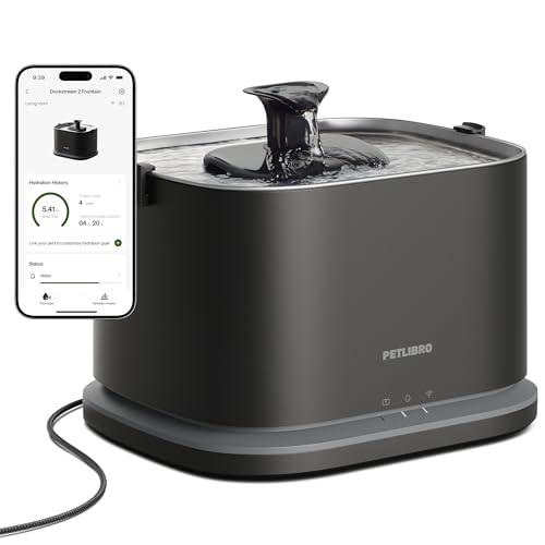 PETLIBRO Dockstream WiFi stainless steel pet water fountain