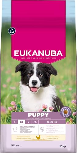 (-10%) Eukanuba Welpenfutter mit frischem Huhn für mittelgroße Rassen, 15 kg
