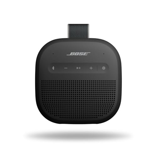 (-39%) Bose SoundLink Micro Tragbarer Lautsprecher (2. Gen.), kabelloser Außen-Lautsprecher mit bis zu 12 Stunden Akkulaufzeit, wasserdicht und staubdicht, Schwarz