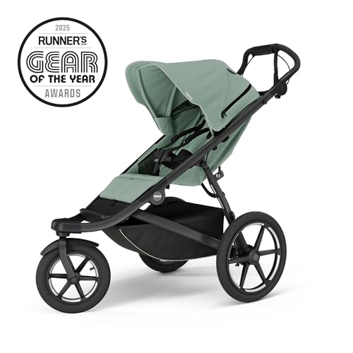 Thule Urban Glide 3 Single Child All-Terrain Stroller - Lightweight - Air-Filled Tires & Suspension - Integrated Hand Brake - Reclining seat with Leg Rest - Padded 5-Point Harness