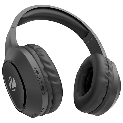 ZEBRONICS Thunder Neo (2026 Upgrade) Wireless Headphone, BT v6.0, True 50hrs Playback, 40mm Driver, ENC, Rapid Charge, Gaming Mode, Dual Pairing, 3 EQ