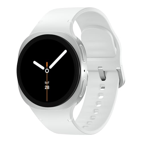 Samsung Galaxy Watch8 (44mm, Bluetooth, Silver) with 3nm Processor | Dual GPS | Sapphire Glass & Armor Aluminum | 5ATM & IP68 | BP, ECG, IHRN & Vascul