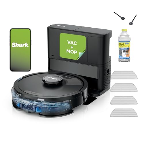 SharkMatrix Plus Robot Vacuum and Mop, Sonic Mopping, Home Mapping, Clean Edge, for Pet Hair, for Carpets and Hard Floo