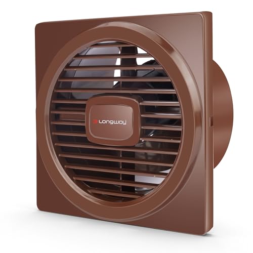 LONGWAY Gusto 6 Inch 150 mm Energy Efficient Exhaust Fan | High Speed Powerful Motor | Noiseless Operation & Easy to Clean | Suitable for Bathroom, Ki