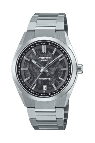 Casio EFK-100 Edifice Sapphire Crystal Anti-Magnetic Automatic Mechanical Watch, Silver 20 Feet, Bracelet Type