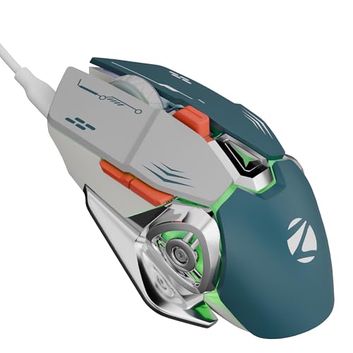 Zebronics Transformer M Plus Wired Gaming Mouse, Up to 12800 DPI, 6 Buttons with a 6-Level DPI Switch, 8 RGB Modes, 1000Hz Polling Rate, 1.5m Detachab