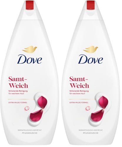 ⚡ BLITZDEAL (-62%) Dove Pflegedusche Samt-Weich 720ml (Packung mit 2)