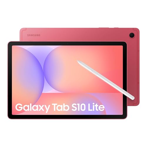 Samsung Galaxy Tab S10 Lite, 8GB RAM, 256GB, 2TB Expand, Long Battery Life, 10.9” LCD, S Pen for Note-Taking, Exynos 1380, Circle to Search, AI Tools, Coral Red