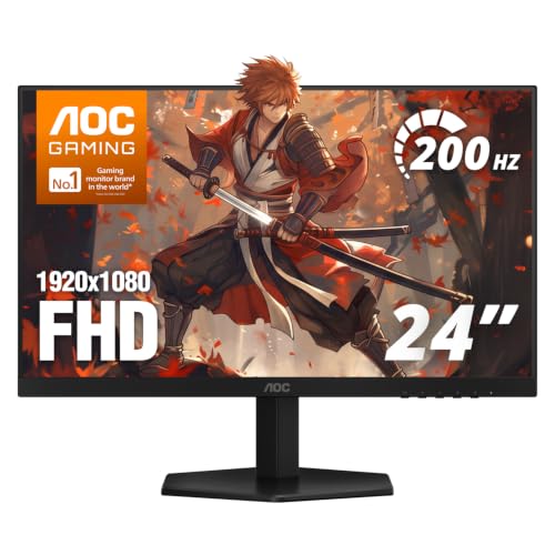 [Monitor] AOC 24" Gaming Monitor FHD 200Hz IPS NVIDIA G-SYNC Compatible 0.3ms 24G42HE