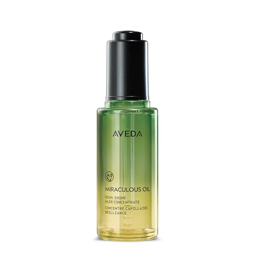 Aveda Miraculous Oil High-Shine Hair Concentrate, Adds Shine, Up to 24 Hours of Frizz Protection*, Heat Protection, Vegan, 1.7 Fl Oz
