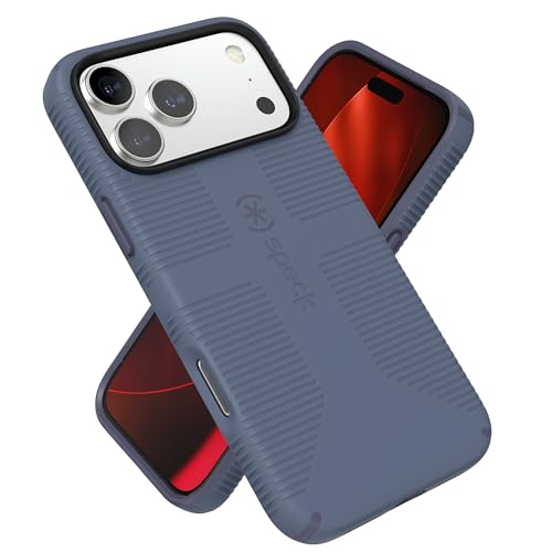 Speck CANDYSHELL Grip +MS Case for iPhone 17 Pro Max - Mystery Blue/Faded Denim | Slim Protective Grip | Drop Protection | MagSafe Compatible