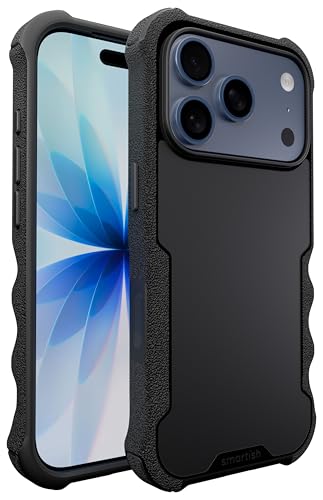 Smartish® iPhone 17 Pro MagSafe Case - Gripzilla Protective Magnetic Case [Rugged + Tough] Heavy Duty Grip Armored Cover w/Drop Tested Protection for Apple iPhone 17 Pro - Black Tie Affair