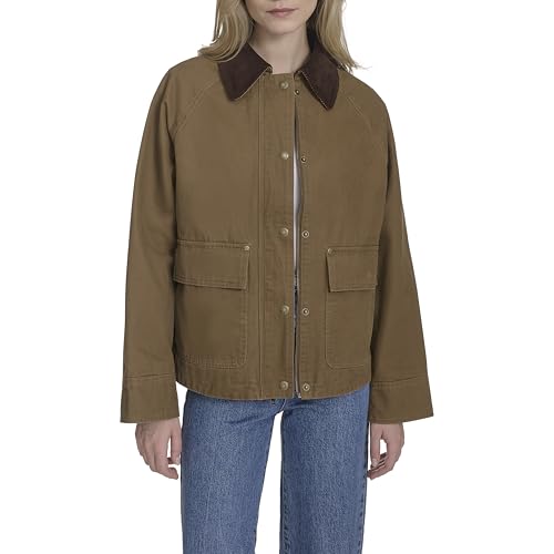 Levi's Women's Short Cotton Barn Jacket, Brown, X-Large