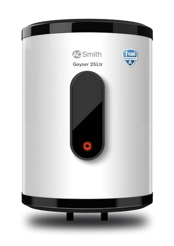 AO Smith Geyser VAS PLUS 25 Litre | 4 Star BEE Rating | Powerful 2KW Water Geyser for Bathroom | 2X Corrosion Resistant | Storage Water Heater | Warra