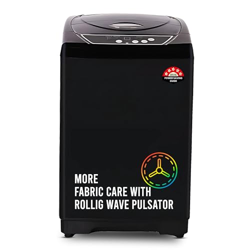 Power Guard 8 Kg Fully Automatic Top Load Washing Machine 5 Star with Oceanus Wave Drum, Fuzzy Logic Control (PG80WMFATL-01, Express Wash, Air Dry, So