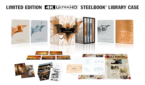 The Dark Knight Trilogy - Amazon Exclusive (4K Ultra HD Steelbooks + Blu-ray + Digital)