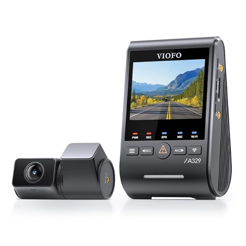 VIOFO A329S 4K 60FPS Dash Cam Front and Rear, 4K+2K Dual Dash Camera for Cars, Power Saving Parking Mode, Wi-Fi 6 App Control, Dual STARVIS 2 Sensors, Supports up to 4TB SSD or 512GB microSD Card