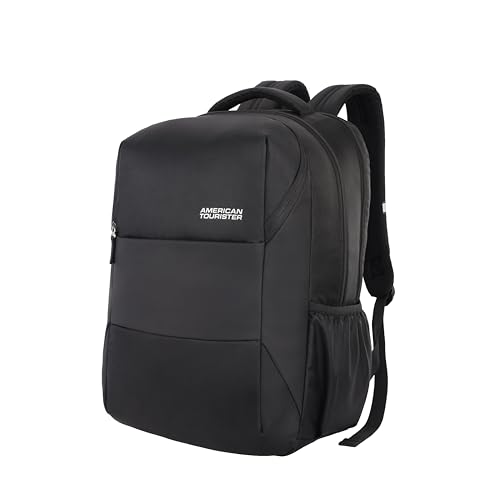 Valex+ | 36L Backpack | 17" Laptop Bag | 3 Compartments | College & Office Backpack for Men and Women | Black | 1 Yr Global Warranty