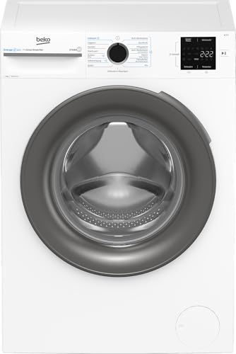 (-55%) Beko BM3WFU4941W1, Waschmaschine, 9 kg, Frontlader, Restzeitanzeige, Waschvollautomat, 1400 U/min, SteamCure Dampffunktion, allergikergeeignet, Weiß