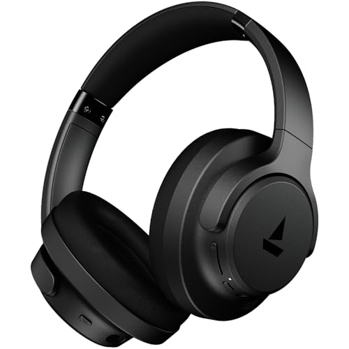 boAt Rockerz 512 ANC,(~40dB) Hybrid ANC, 80H Battery, 40mm Drivers, 40ms Low Latency, ENx Tech, App Support, Bluetooth Headphones, Wireless Headphone 