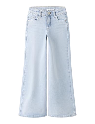 (-39%) NAME IT Mädchen Nkfpolly X-Wide Jeans 3057-Fr Noos, Light Blue Denim, 98 cm
