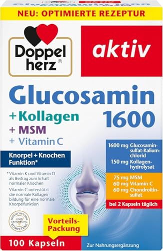🔥 STARKER PREIS (-35%) Doppelherz Glucosamin 1600 + Kollagen + MSM + Vitamin C